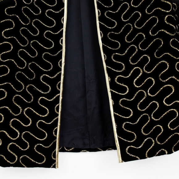 Vintage Black Abstract Blazer/Jacket - Picture 5 of 7